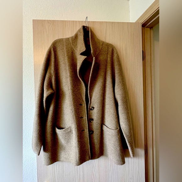 Eileen Fisher Jackets & Blazers - EILEEN FISHER Jacket Felted Merino Lambswool Size 2X. Worn a few occasions.